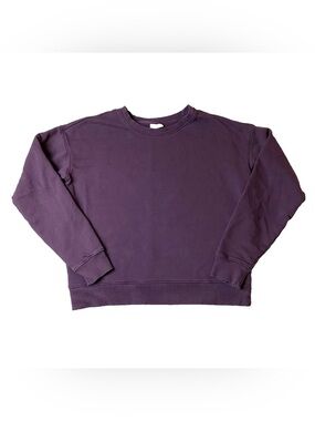 Pact Crew Neck Sweatshirt Purple Small